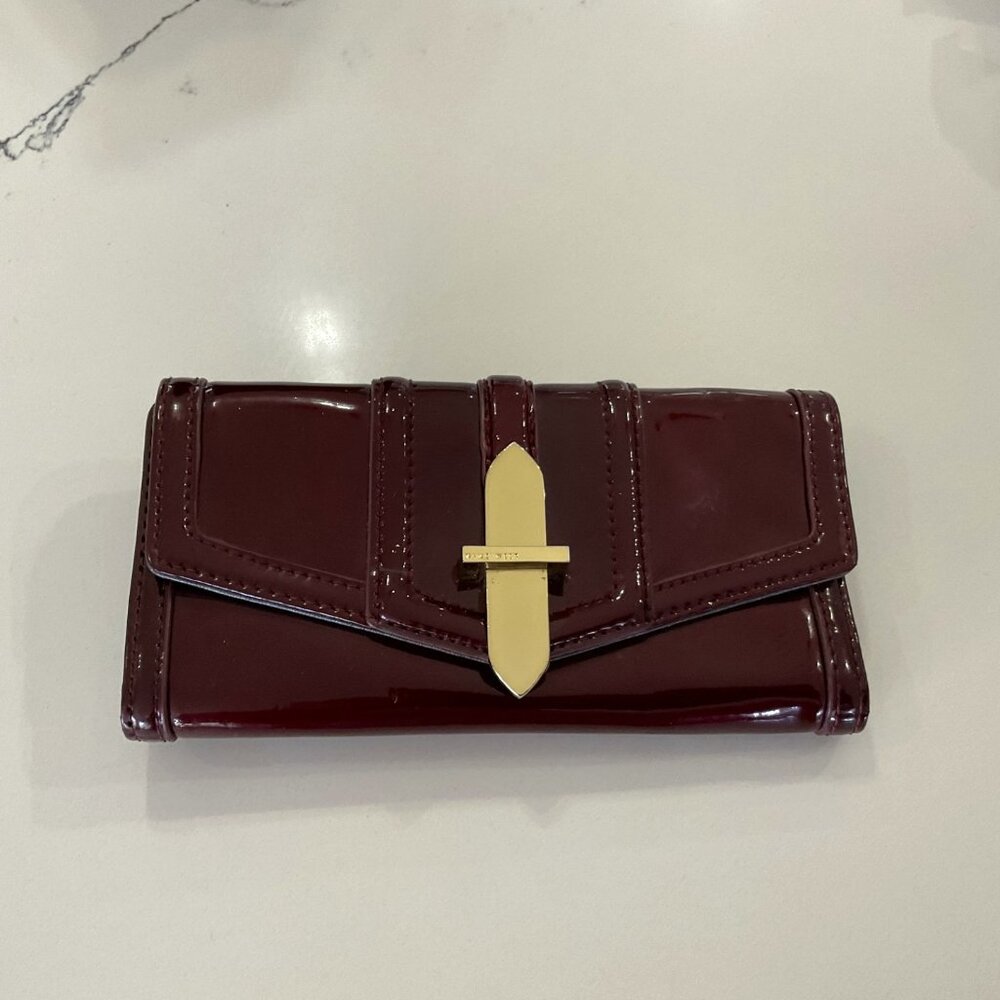 Nine West - Burgundy Patent Leather Wallet